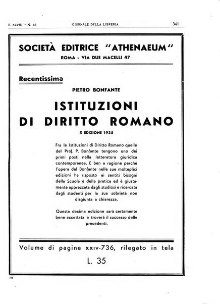 Giornale della libreria organo ufficiale della Associazione italiana editori