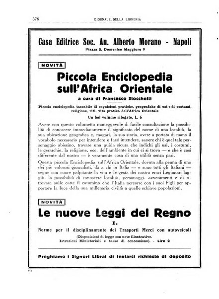 Giornale della libreria organo ufficiale della Associazione italiana editori