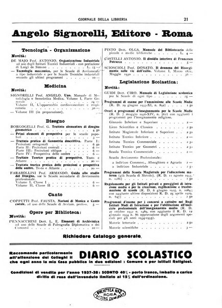 Giornale della libreria organo ufficiale della Associazione italiana editori