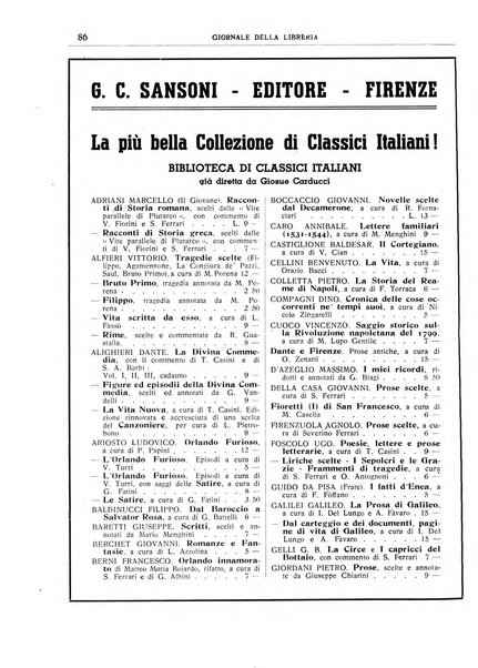 Giornale della libreria organo ufficiale della Associazione italiana editori