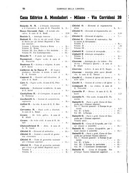 Giornale della libreria organo ufficiale della Associazione italiana editori