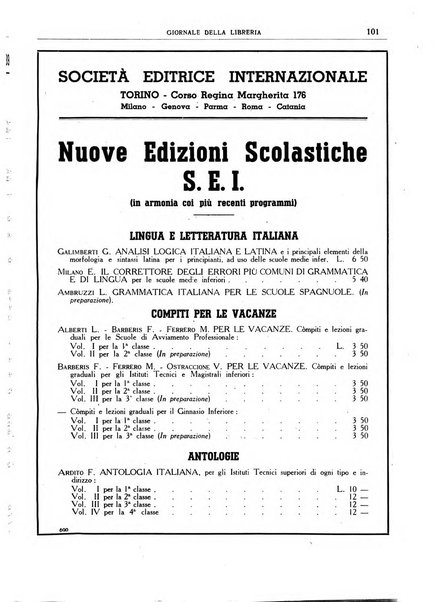 Giornale della libreria organo ufficiale della Associazione italiana editori