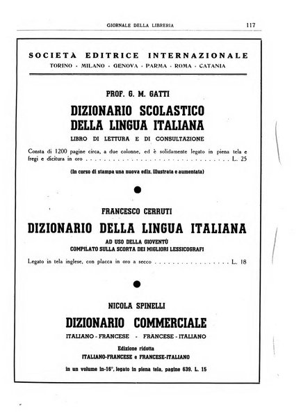 Giornale della libreria organo ufficiale della Associazione italiana editori