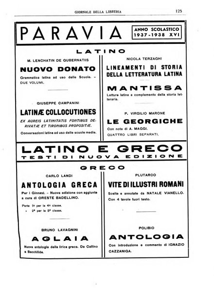 Giornale della libreria organo ufficiale della Associazione italiana editori