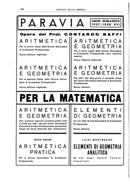 Giornale della libreria organo ufficiale della Associazione italiana editori