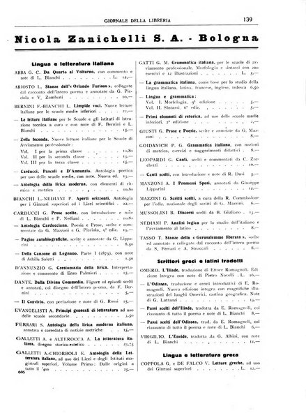 Giornale della libreria organo ufficiale della Associazione italiana editori