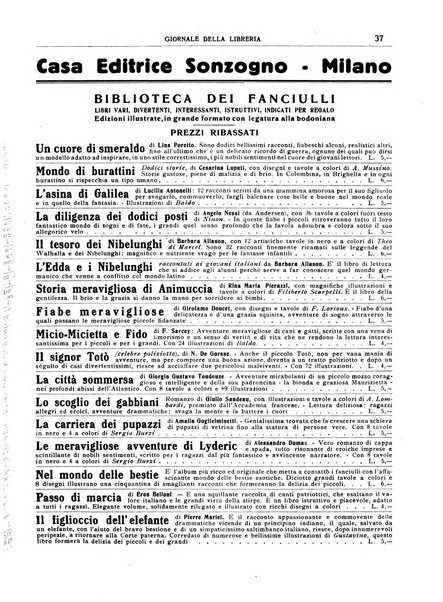 Giornale della libreria organo ufficiale della Associazione italiana editori