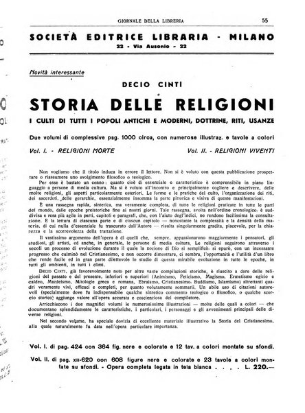 Giornale della libreria organo ufficiale della Associazione italiana editori