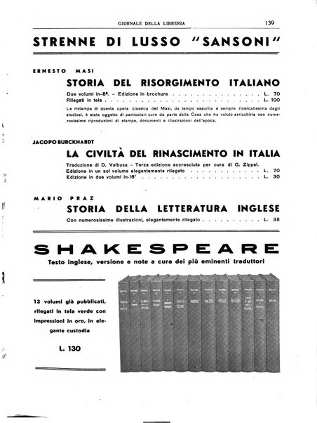 Giornale della libreria organo ufficiale della Associazione italiana editori