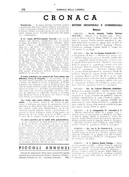 Giornale della libreria organo ufficiale della Associazione italiana editori