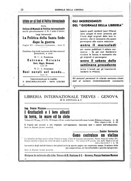 Giornale della libreria organo ufficiale della Associazione italiana editori