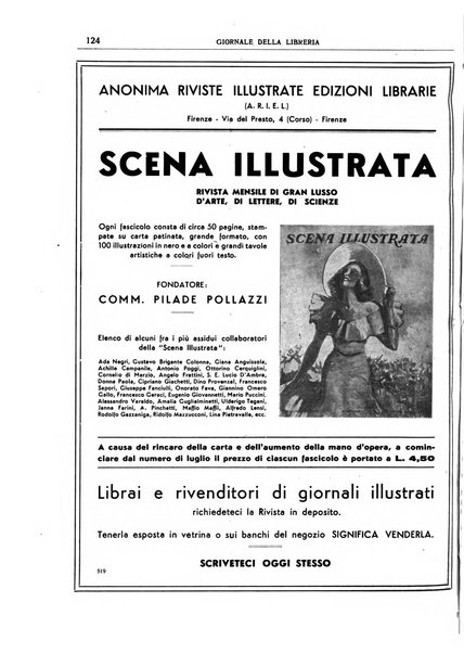 Giornale della libreria organo ufficiale della Associazione italiana editori