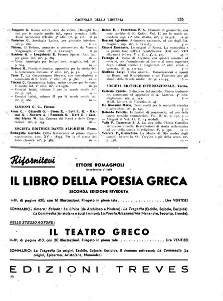 Giornale della libreria organo ufficiale della Associazione italiana editori