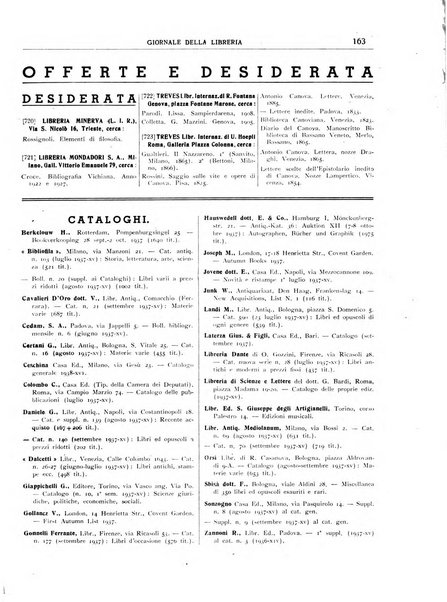 Giornale della libreria organo ufficiale della Associazione italiana editori