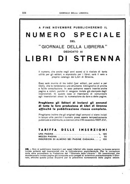 Giornale della libreria organo ufficiale della Associazione italiana editori