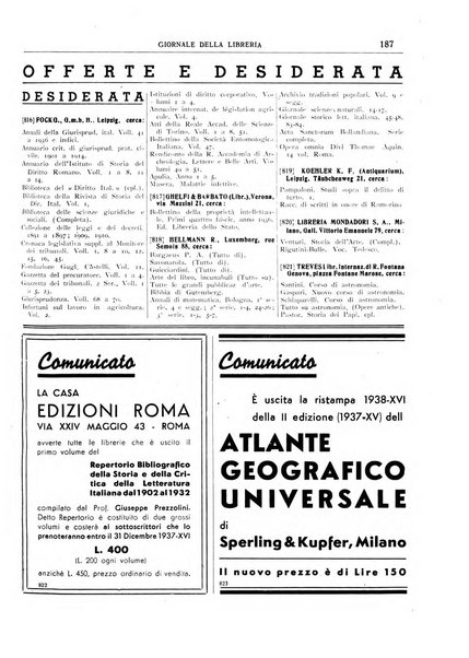 Giornale della libreria organo ufficiale della Associazione italiana editori