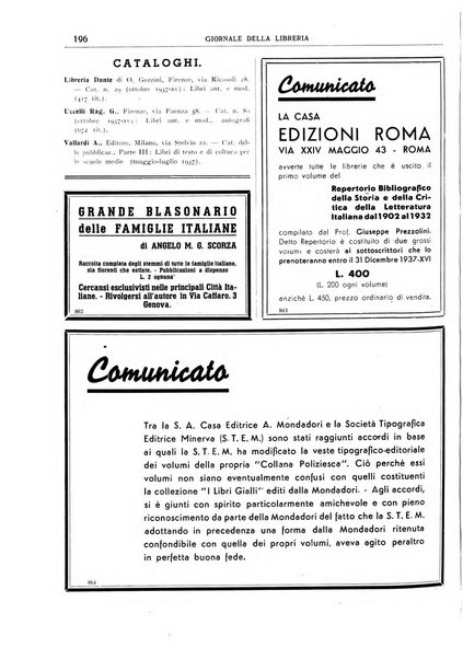 Giornale della libreria organo ufficiale della Associazione italiana editori