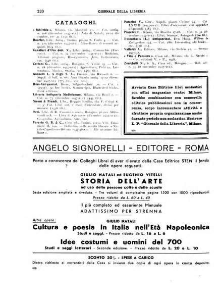 Giornale della libreria organo ufficiale della Associazione italiana editori