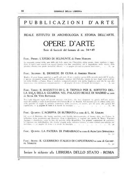 Giornale della libreria organo ufficiale della Associazione italiana editori