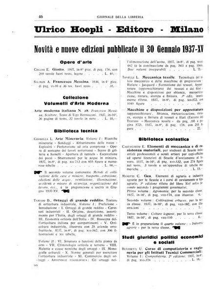 Giornale della libreria organo ufficiale della Associazione italiana editori