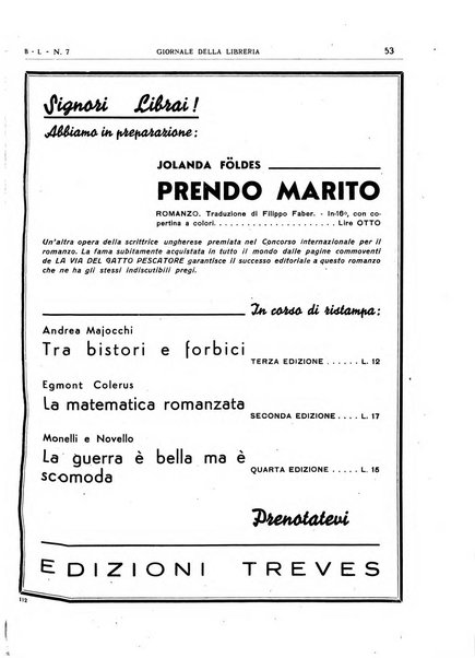 Giornale della libreria organo ufficiale della Associazione italiana editori