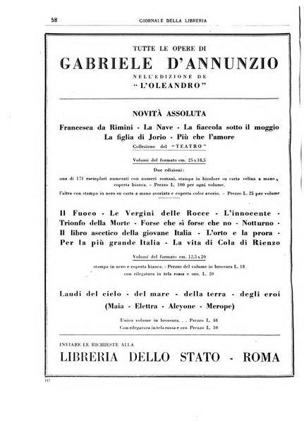 Giornale della libreria organo ufficiale della Associazione italiana editori