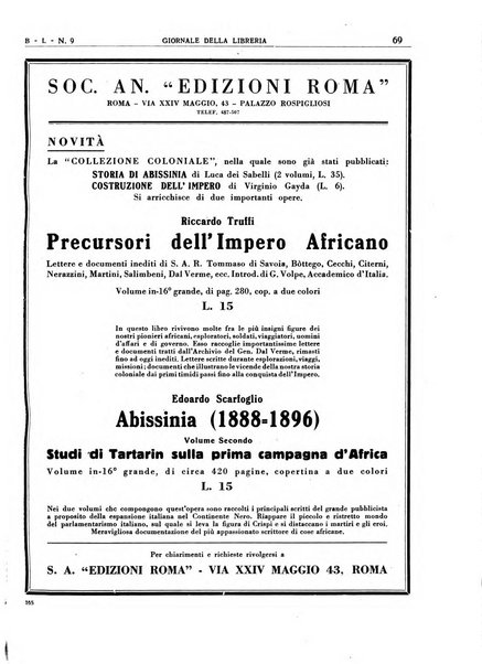 Giornale della libreria organo ufficiale della Associazione italiana editori