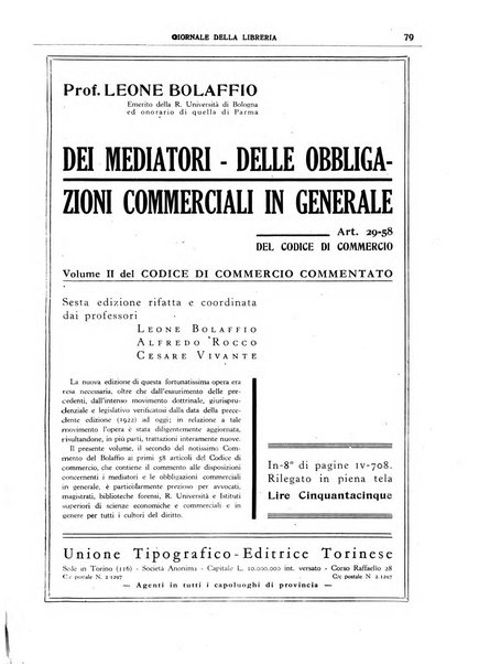 Giornale della libreria organo ufficiale della Associazione italiana editori