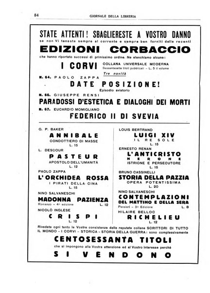 Giornale della libreria organo ufficiale della Associazione italiana editori