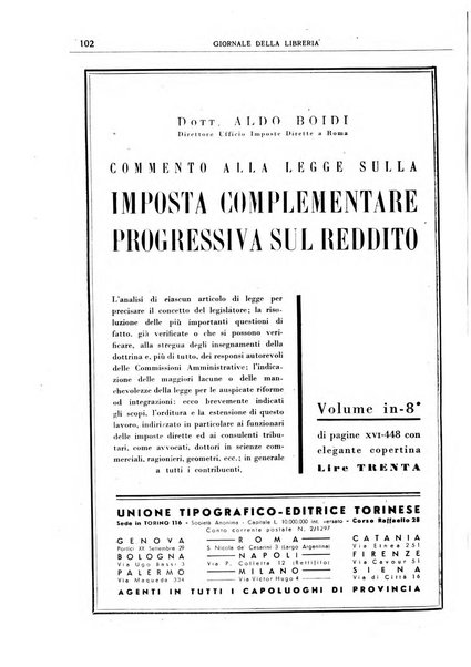 Giornale della libreria organo ufficiale della Associazione italiana editori