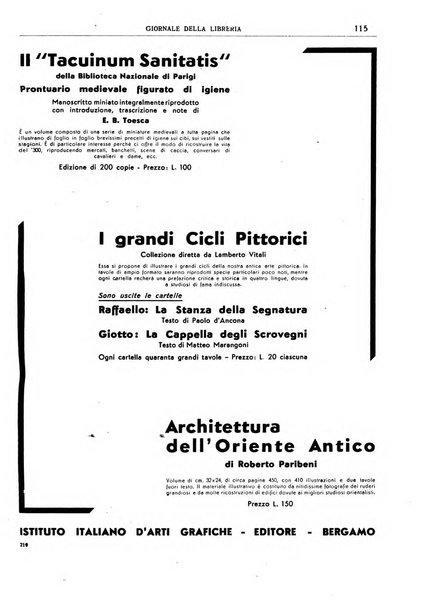 Giornale della libreria organo ufficiale della Associazione italiana editori