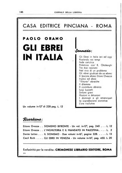 Giornale della libreria organo ufficiale della Associazione italiana editori