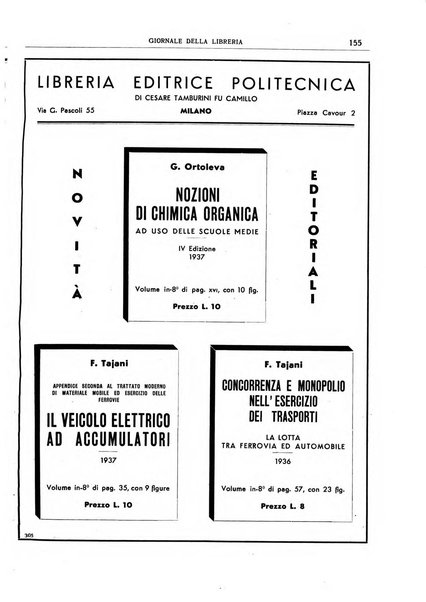 Giornale della libreria organo ufficiale della Associazione italiana editori