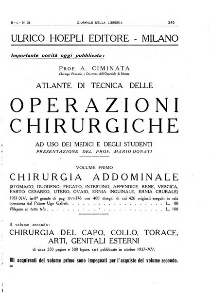 Giornale della libreria organo ufficiale della Associazione italiana editori