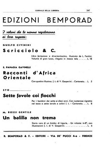 Giornale della libreria organo ufficiale della Associazione italiana editori