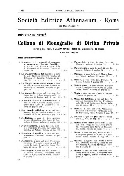 Giornale della libreria organo ufficiale della Associazione italiana editori