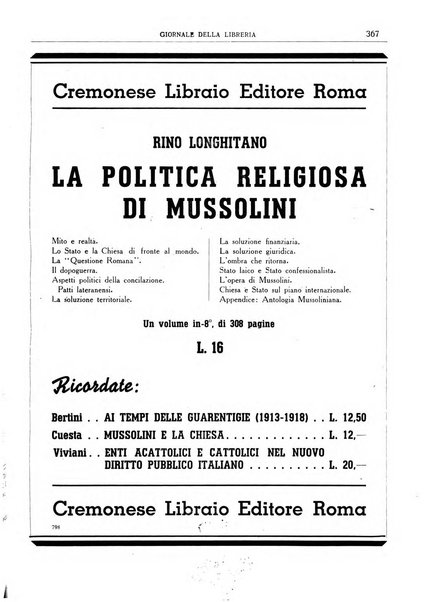 Giornale della libreria organo ufficiale della Associazione italiana editori