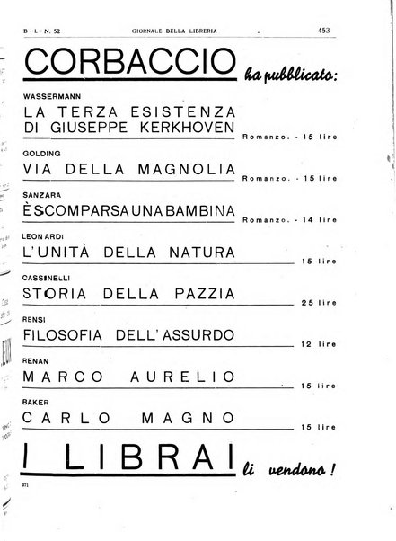 Giornale della libreria organo ufficiale della Associazione italiana editori