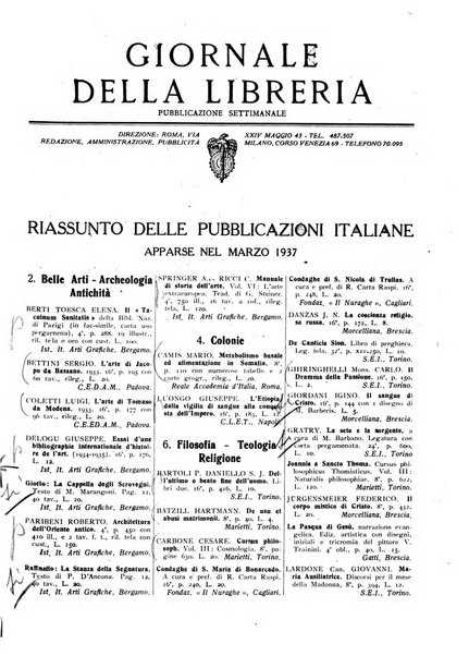 Giornale della libreria organo ufficiale della Associazione italiana editori