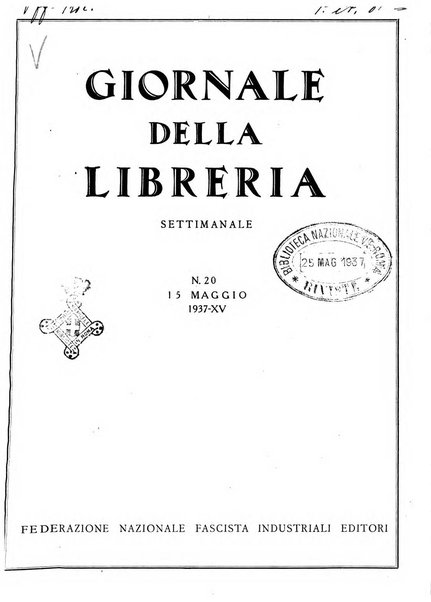 Giornale della libreria organo ufficiale della Associazione italiana editori