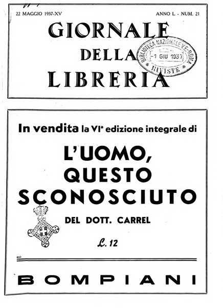 Giornale della libreria organo ufficiale della Associazione italiana editori