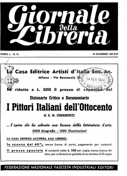 Giornale della libreria organo ufficiale della Associazione italiana editori