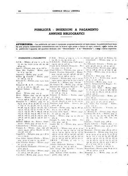 Giornale della libreria organo ufficiale della Associazione italiana editori