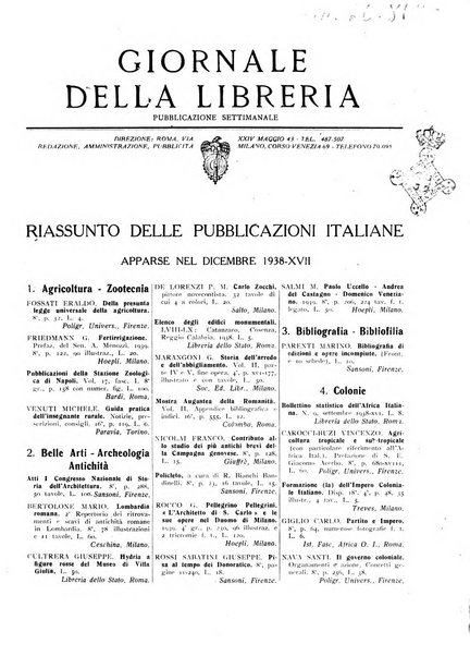 Giornale della libreria organo ufficiale della Associazione italiana editori