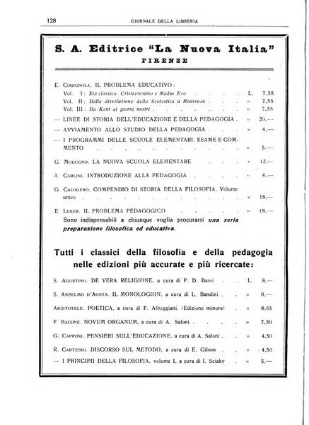 Giornale della libreria organo ufficiale della Associazione italiana editori