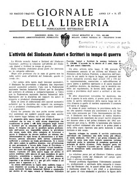 Giornale della libreria organo ufficiale della Associazione italiana editori