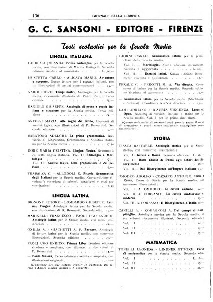 Giornale della libreria organo ufficiale della Associazione italiana editori