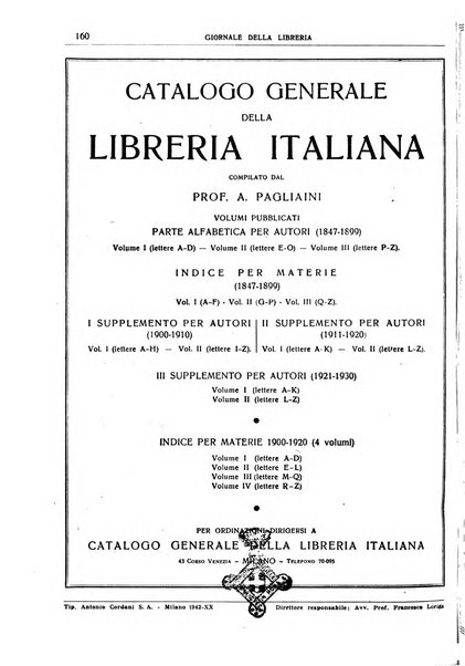 Giornale della libreria organo ufficiale della Associazione italiana editori