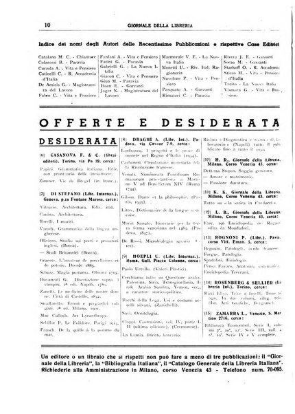 Giornale della libreria organo ufficiale della Associazione italiana editori