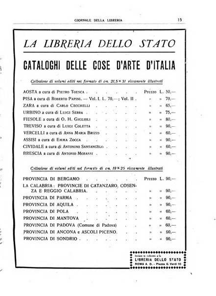 Giornale della libreria organo ufficiale della Associazione italiana editori